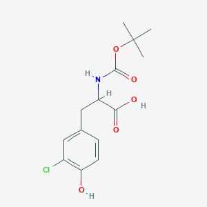 molecular formula C14H18ClNO5 B12322697 Boc-3-Cl-Tyr-OH.DCHA 