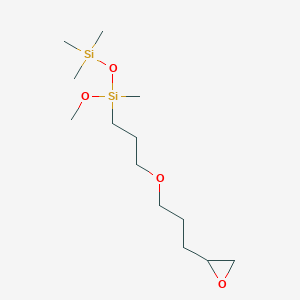 molecular formula C13H30O4Si2 B12322726 Methoxy-methyl-[3-[3-(oxiran-2-yl)propoxy]propyl]-trimethylsilyloxysilane CAS No. 68440-71-1