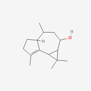 molecular formula C15H24O B12322731 1H-Cycloprop[e]azulen-2-ol, 1a,2,3,4,4a,5,6,7b-octahydro-1,1,4,7-tetramethyl-, [1aR-(1aalpha,2alpha,4alpha,4abeta,7balpha)]- 