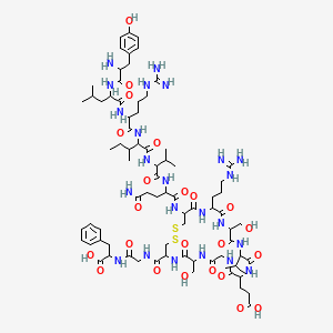 H-DL-Tyr-DL-Leu-DL-Arg-DL-xiIle-DL-Val-DL-Gln-DL-Cys(1)-DL-Arg-DL-Ser-DL-Val-DL-Glu-Gly-DL-Ser-DL-Cys(1)-Gly-DL-Phe-OH