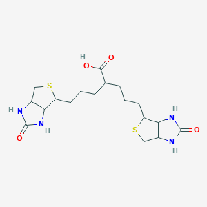 5-(2-Oxo-1,3,3a,4,6,6a-hexahydrothieno[3,4-d]imidazol-4-yl)-2-[3-(2-oxo-1,3,3a,4,6,6a-hexahydrothieno[3,4-d]imidazol-4-yl)propyl]pentanoic acid