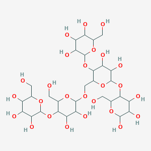 molecular formula C30H52O26 B12322860 2-[6-[[4,5-dihydroxy-3-[3,4,5-trihydroxy-6-(hydroxymethyl)oxan-2-yl]oxy-6-[4,5,6-trihydroxy-2-(hydroxymethyl)oxan-3-yl]oxyoxan-2-yl]methoxy]-4,5-dihydroxy-2-(hydroxymethyl)oxan-3-yl]oxy-6-(hydroxymethyl)oxane-3,4,5-triol 