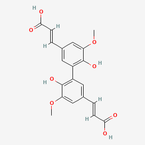 molecular formula C20H18O8 B1232287 Diferulic acid 