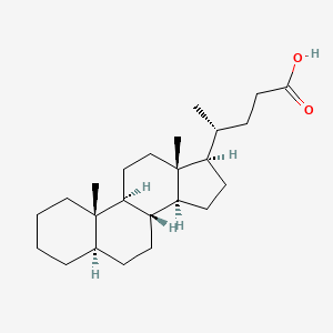 molecular formula C24H40O2 B1232288 5alpha-Cholan-24-oic Acid CAS No. 468-98-4