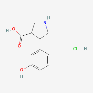 (+/-)-trans-4-(3-Hydroxy-phenyl)-pyrrolidine-3-carboxylic acid-HCl