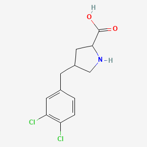 4-[(3,4-Dichlorophenyl)methyl]pyrrolidine-2-carboxylic acid