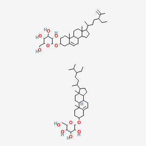 2-[[17-(5-ethyl-6-methylheptan-2-yl)-10,13-dimethyl-2,3,4,7,8,9,11,12,14,15,16,17-dodecahydro-1H-cyclopenta[a]phenanthren-3-yl]oxy]-6-(hydroxymethyl)oxane-3,4,5-triol;2-[[17-(5-ethyl-6-methylhept-6-en-2-yl)-10,13-dimethyl-2,3,4,7,8,9,11,12,14,15,16,17-dodecahydro-1H-cyclopenta[a]phenanthren-3-yl]oxy]-6-(hydroxymethyl)oxane-3,4,5-triol