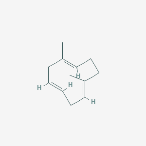 molecular formula C12H18 B1232297 1,7-Dimethylcyclodeca-1,4,7-triene 