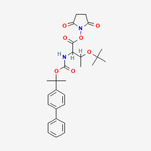 molecular formula C28H34N2O7 B12322977 Bpoc-DL-xiThr(tBu)-OSu 