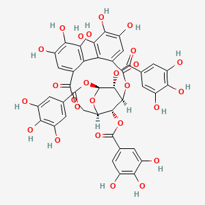 molecular formula C41H30O26 B1232299 Punicafolin CAS No. 88847-11-4