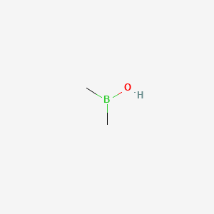 molecular formula C2H7BO B1232300 Dimethylborinic acid CAS No. 13061-97-7