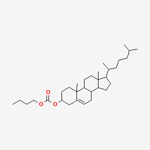 butyl [10,13-dimethyl-17-(6-methylheptan-2-yl)-2,3,4,7,8,9,11,12,14,15,16,17-dodecahydro-1H-cyclopenta[a]phenanthren-3-yl] carbonate