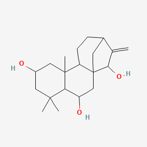 5,5,9-Trimethyl-14-methylidenetetracyclo[11.2.1.01,10.04,9]hexadecane-3,7,15-triol