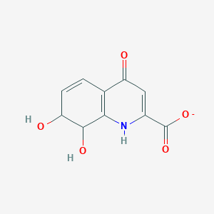 molecular formula C10H8NO5- B1232306 7,8-Dihydro-7,8-dihydroxykynurenate 