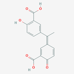 5-[(1Z)-1-(3-carboxy-4-oxocyclohexa-2,5-dien-1-ylidene)ethyl]-2-hydroxybenzoic acid