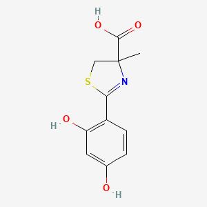 (2Z,4S)-2-(2-hydroxy-4-oxocyclohexa-2,5-dien-1-ylidene)-4-methyl-1,3-thiazolidine-4-carboxylic acid