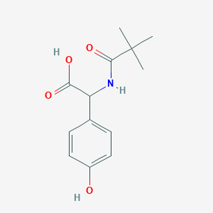 [(2,2-Dimethylpropanoyl)amino](4-hydroxyphenyl)acetic acid