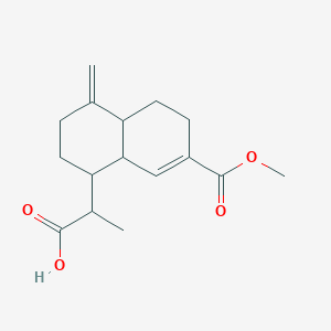 2-(7-methoxycarbonyl-4-methylidene-2,3,4a,5,6,8a-hexahydro-1H-naphthalen-1-yl)propanoic acid