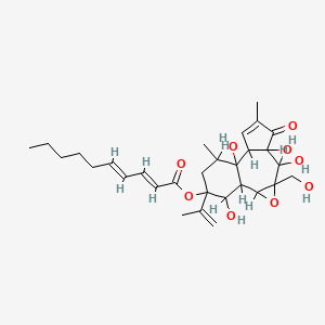 molecular formula C30H42O9 B1232314 Isovesiculosin CAS No. 96935-22-7