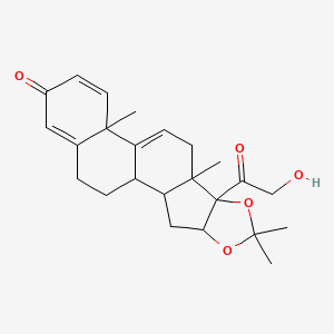 molecular formula C24H30O5 B12323144 Desonide delta 9 (11) analog 