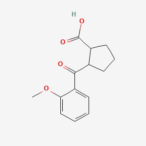 2-(2-Methoxybenzoyl)cyclopentane-1-carboxylic acid