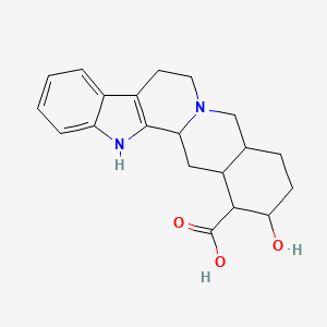 molecular formula C20H24N2O3 B12323195 17alpha-Hydroxyyohimban-16alpha-carboxylic acid 