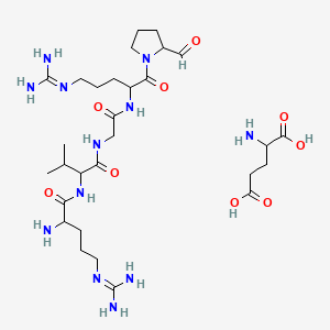 molecular formula C29H54N12O9 B12323262 H-DL-Arg-DL-Val-Gly-DL-Arg-DL-Pro-al.H-DL-Glu-OH 