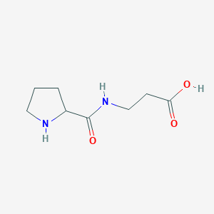 molecular formula C8H14N2O3 B12323266 H-PRO-beta-ALA-OH 