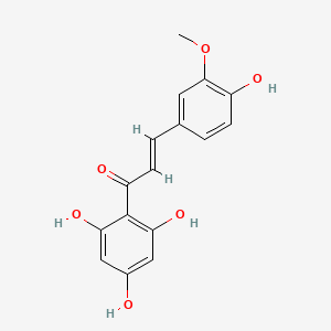 molecular formula C16H14O6 B12323328 4,2',4',6'-Tetrahydroxy-3-methoxychalcone CAS No. 25515-47-3