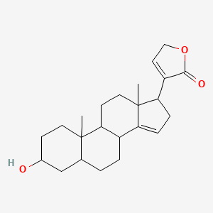 molecular formula C23H32O3 B12323414 4-(3-hydroxy-10,13-dimethyl-2,3,4,5,6,7,8,9,11,12,16,17-dodecahydro-1H-cyclopenta[a]phenanthren-17-yl)-2H-furan-5-one 