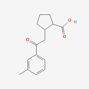 (1R,2S)-rel-2-(2-oxo-2-(m-Tolyl)ethyl)cyclopentanecarboxylic acid