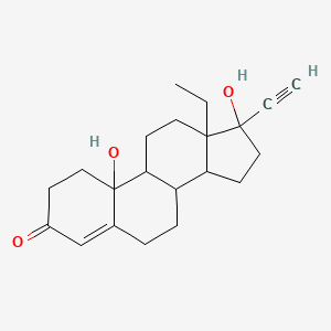 13-ethyl-17-ethynyl-10,17-dihydroxy-2,6,7,8,9,11,12,14,15,16-decahydro-1H-cyclopenta[a]phenanthren-3-one