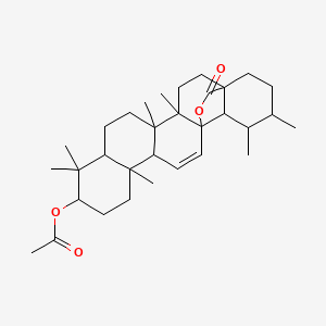 (4,5,9,9,13,19,20-Heptamethyl-23-oxo-24-oxahexacyclo[15.5.2.01,18.04,17.05,14.08,13]tetracos-15-en-10-yl) acetate