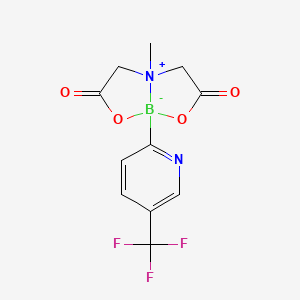 5-Methyl-1-[5-(trifluoromethyl)pyridin-2-yl]-2,8-dioxa-5-azonia-1-boranuidabicyclo[3.3.0]octane-3,7-dione