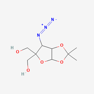 [6-azido-5-(hydroxymethyl)-2,2-dimethyl-6,6a-dihydro-3aH-furo[2,3-d][1,3]dioxol-5-yl]methanol