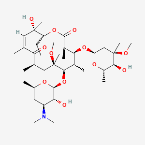 (3R,4S,5S,6R,7R,9R,11Z,13S,14R)-6-[(2S,3R,4S,6R)-4-(dimethylamino)-3-hydroxy-6-methyloxan-2-yl]oxy-14-ethyl-13-hydroxy-4-[(2R,4R,5S,6S)-5-hydroxy-4-methoxy-4,6-dimethyloxan-2-yl]oxy-7-methoxy-3,5,7,9,11,13-hexamethyl-1-oxacyclotetradec-11-ene-2,10-dione