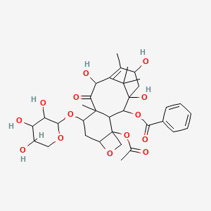 [4-Acetyloxy-1,12,15-trihydroxy-10,14,17,17-tetramethyl-11-oxo-9-(3,4,5-trihydroxyoxan-2-yl)oxy-6-oxatetracyclo[11.3.1.03,10.04,7]heptadec-13-en-2-yl] benzoate