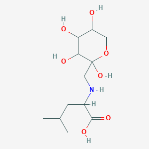 4-Methyl-2-[(2,3,4,5-tetrahydroxyoxan-2-yl)methylamino]pentanoic acid