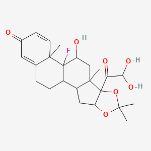 Triamcinolone acetonide 21-aldehyde hydrate