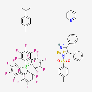 {[(1S,2S)-2-amino-1,2-diphenylethyl](4-toluenesulfonyl)amido}(p-cymene)(pyridine)ruthenium(II) tetrakis(pentafluorophenyl)borate