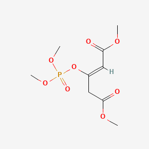 2-Pentenedioic acid, 3-((dimethoxyphosphinyl)oxy)-, dimethyl ester