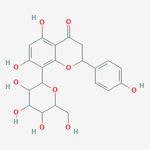 Flavanone, 8-beta-D-glucopyranosyl-4',5,7-trihydroxy-, (S)-(8CI); (2S)-8-beta-D-Glucopyranosyl-2,3-dihydro-5,7-dihydroxy-2-(4-hydroxyphenyl)-4H-1-benzopyran-4-one