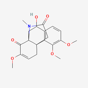 8-Hydroxy-3,4,12-trimethoxy-17-methyl-17-azatetracyclo[8.4.3.01,10.02,7]heptadeca-2(7),3,5,12-tetraene-11,16-dione