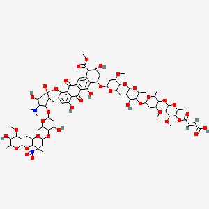 molecular formula C80H112N2O37 B1232410 Arugomycin CAS No. 88465-80-9