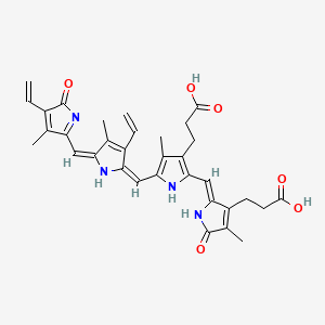 molecular formula C33H34N4O6 B1232412 Biliverdin xiiib CAS No. 70695-22-6