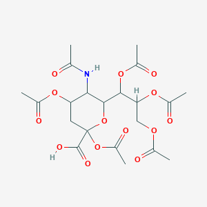 5-Acetamido-2,4-diacetyloxy-6-(1,2,3-triacetyloxypropyl)oxane-2-carboxylic acid