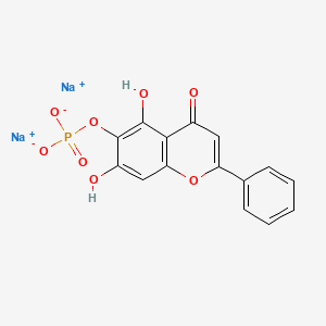 molecular formula C15H9Na2O8P B1232457 Baicalein phosphate CAS No. 23615-79-4