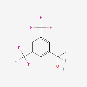 molecular formula C10H8F6O B1232463 1-(3,5-Bis(trifluoromethyl)phenyl)ethanol CAS No. 368-63-8
