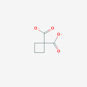 molecular formula C6H6O4-2 B1232482 Cyclobutane-1,1-dicarboxylate 