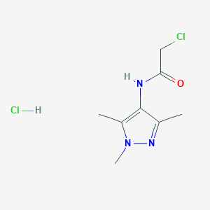 2-Chloro-N-(1,3,5-trimethyl-1H-pyrazol-4-yl)-acetamide hydrochloride